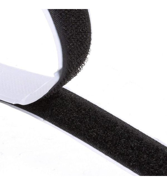 VELCRO TAPE BLACK 25MM 1M