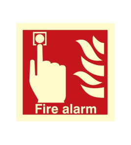 SIGN FIRE ALARM 150X150MM