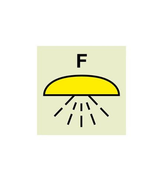 SIGN SPACE PROT BY FOAM EXTINGUISHER