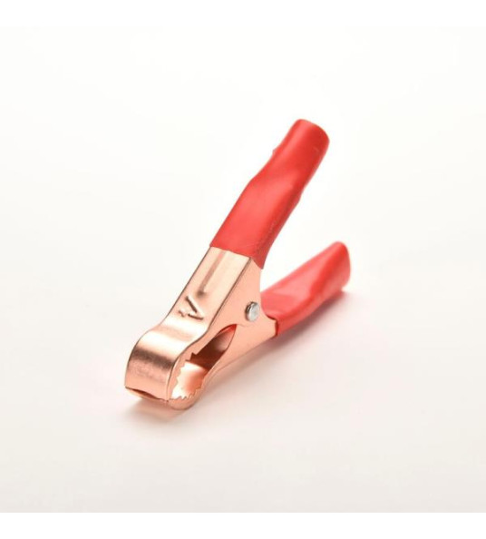 CROCODILE CLIP 80MM 25A RED