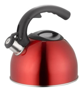 RED WHISTLING KETTLE 3L LAMART