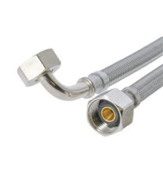 FLEX  CONNECTOR WITH ELBOW 30CM