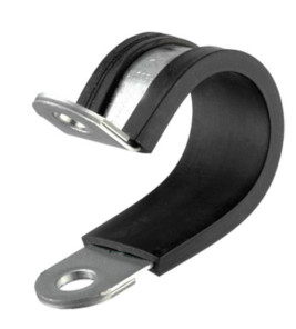 P-CLIP 16MM RUBBER LINED STAINLESS STEEL
