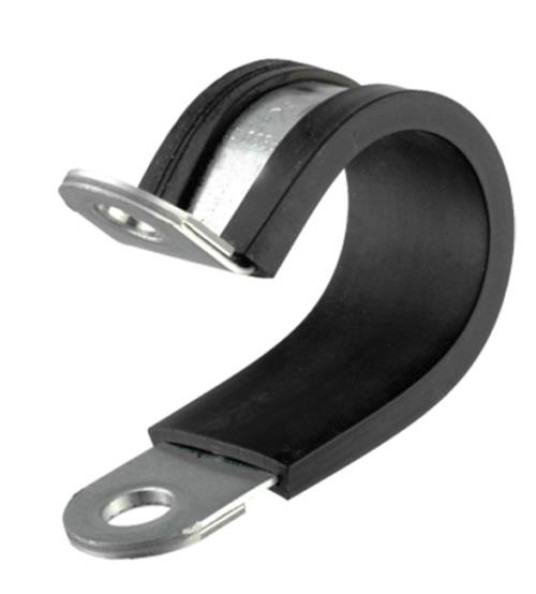 P-CLIP 16MM RUBBER LINED STAINLESS STEEL