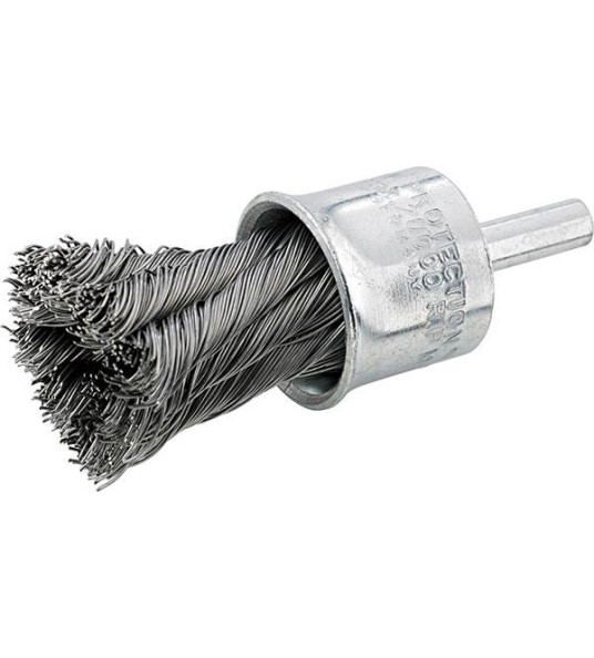 WIRE BRUSH END TYPE KNOTTED