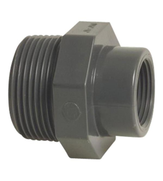 PVC REDUCER 1`` M X 3/4`` F