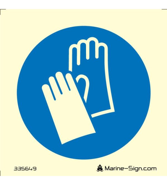 SIGN WEAR GLOVES 150X150MM