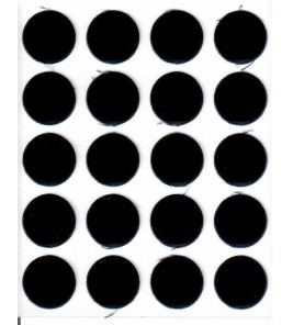 ADHESIVE SCREW COVERS 13MM BLACK