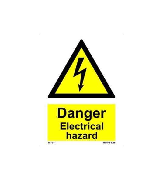 SIGN DANGER ELECTRICAL HAZARD