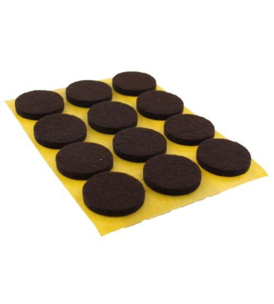 BROWN FELT PADS 3.5X30MM 12PCS