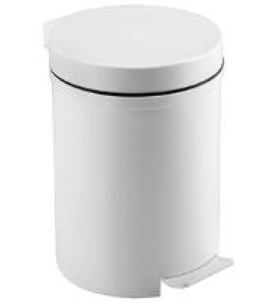 PEDAL BIN 6L 406 WHITE HEIDRUN Ø200 H270MM