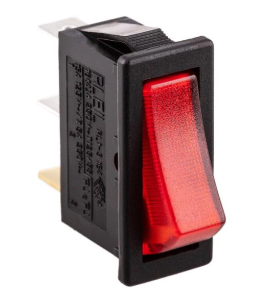 ROCKER SWITCH SP 16A RED