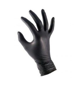 BLACK DISPOSABLE GLOVES XL 100PCS BLACK DISPOSABLE GLOVES XL 100PCS