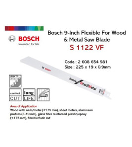 RECIPROCATING SAW BLADE 9`` WOOD & METAL RECIPROCATING SAW BLADE 9`` WOOD & METAL