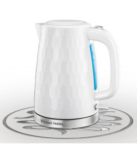 KETTLE 1.7L WHITE HONEYCOMB RUSSELL HOBBS