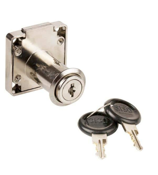 DRAWER LOCK 32MM CHROME