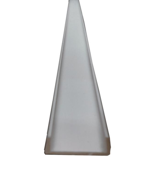 WHITE FLAT CLIP-ON EDGING FLAT 16MM 2.4M