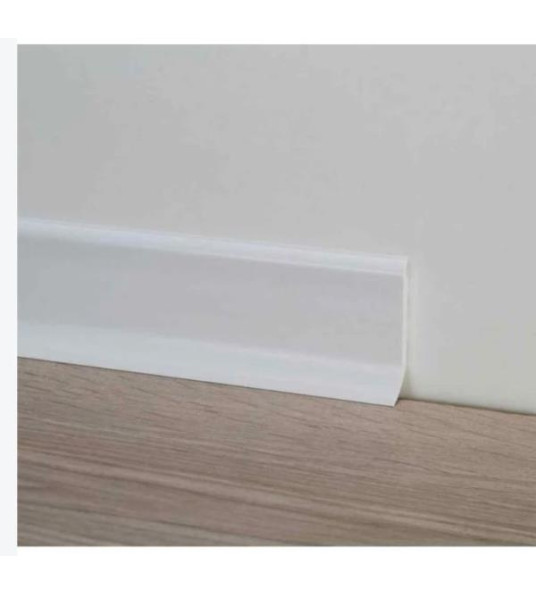 PVC MDF CORE SKIRTING 4`` (10X515CM)  WHITE