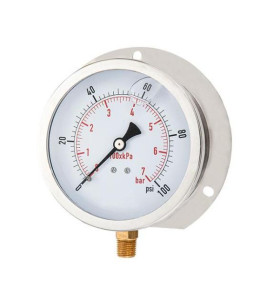 MANOMETER 0-4BAR 100MM 1/2``B BACK FLANGE MANOMETER 0-4BAR 100MM 1/2``B BACK FLANGE