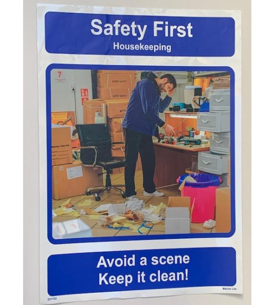 SAFETY POSTER HOUSEKEEPING