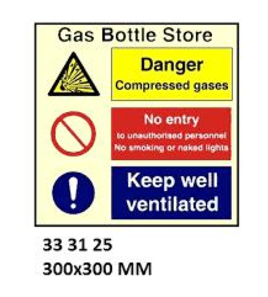 SPACE IDENT GAS BOTTLE STORE 300X300MM