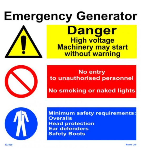 SPACE ID SIGN EMERGENCY GENERATOR
