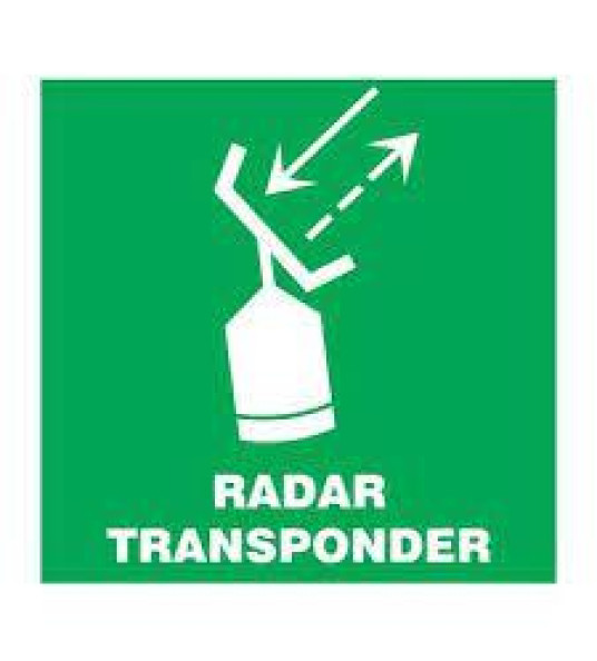 IMO SIGN RADAR TRANSPONDER 150X150MM