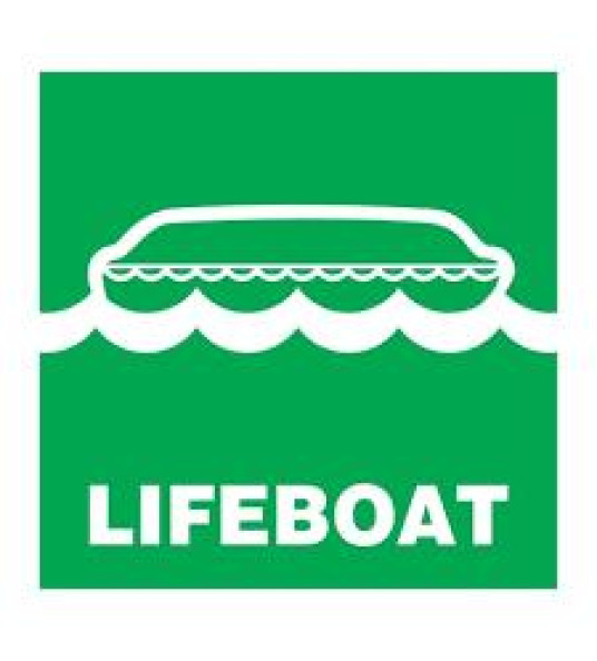 IMO SIGN LIFEBOAT SIGN 300X300MM