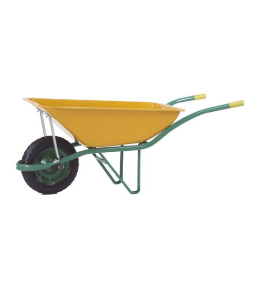 WHEEL BARROW 90L YELLOW BUCKET