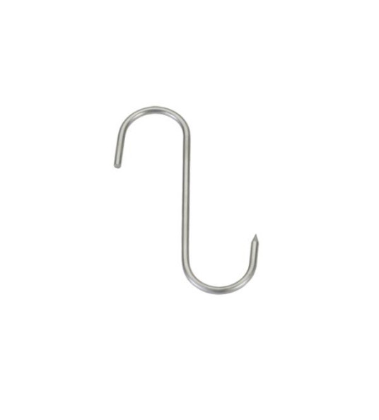 `S` HOOK 4X100MM STAINLESS STEEL
