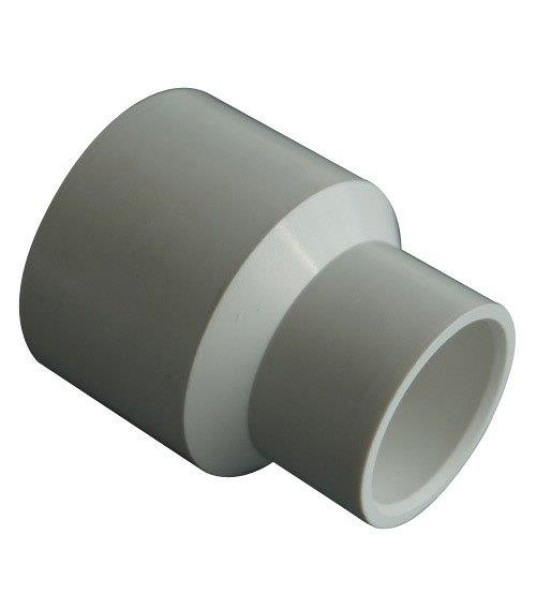 REDUCED SOCKET 63/50MM PVC WHITE