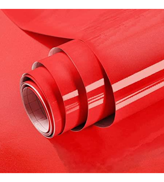 CONTACT PAPER RED GLOSS 45CM