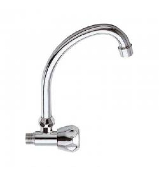 SINGLE SWIVEL WALL TAP J SPOUT 543JEX