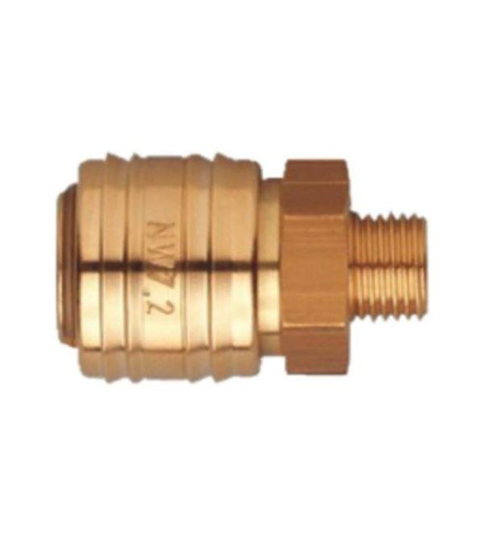 FEMALE QUICK COUPLER 1/2`` M EURO BRASS