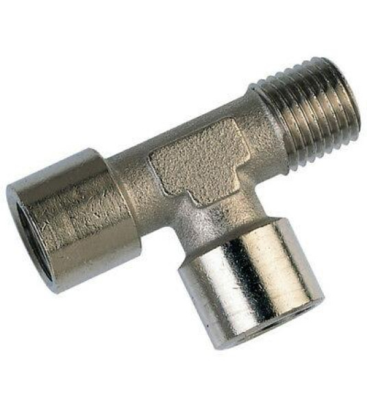 TEE 1/4`` MFF CP BRASS