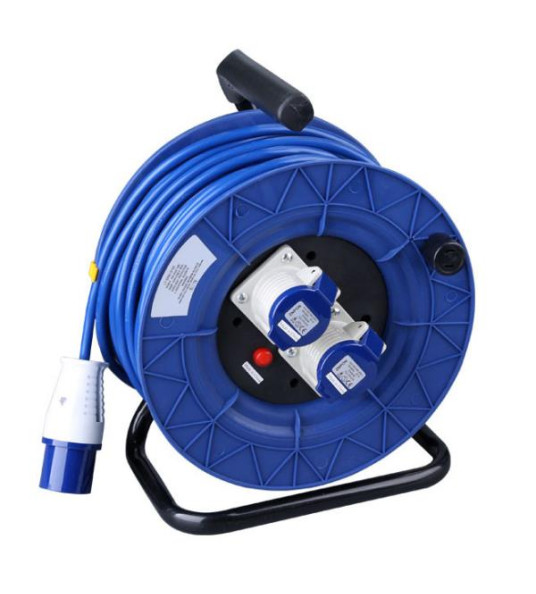 CABLE REEL 2X16A 2P+E 25M