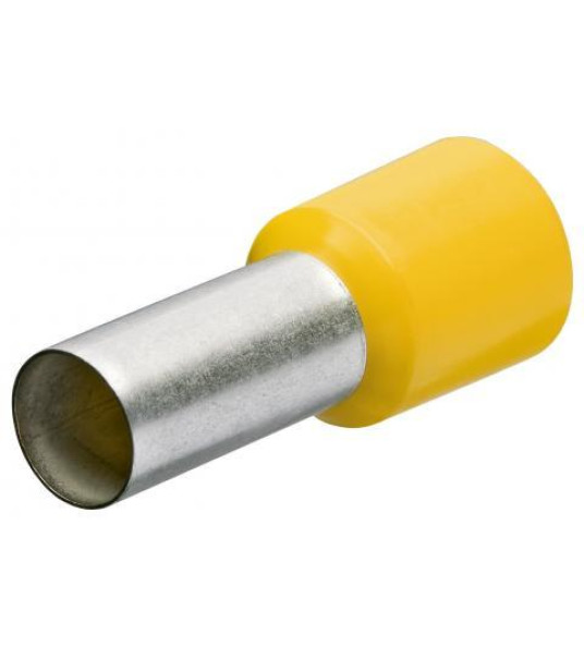 BOOTLACE FERRULE 1X6MM YELLOW GERMAN WM