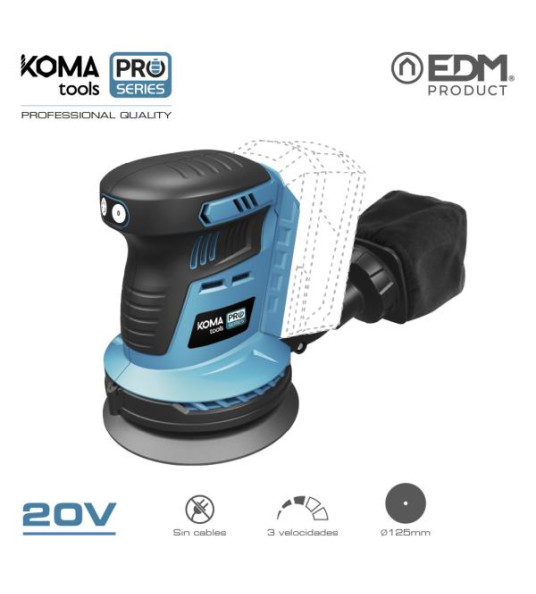 ECCENTRIC SANDER  20V BARE KOMA PRO