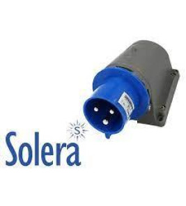 WALL MOUNTED PLUG 16A 2P+E IP44 SOLERA