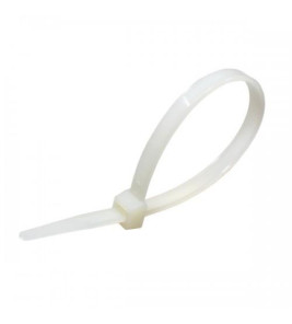 CABLE TIES 260X2.5MM WHITE 100PCS