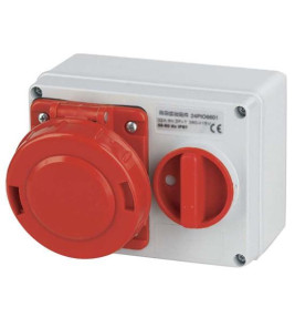 INTERLOCK SOCKET 16A 3P+E IP67