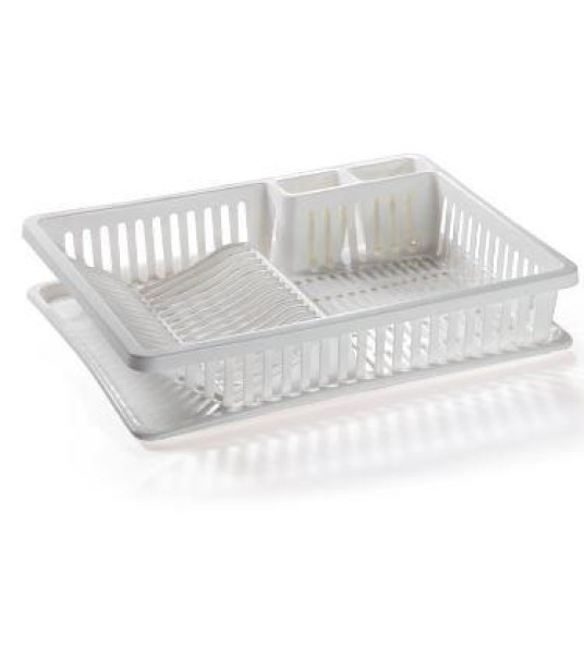 DISH DRAINER & TRAY 47X39X10.5CM