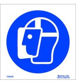 MANDATORY SIGN FACE SHIELD