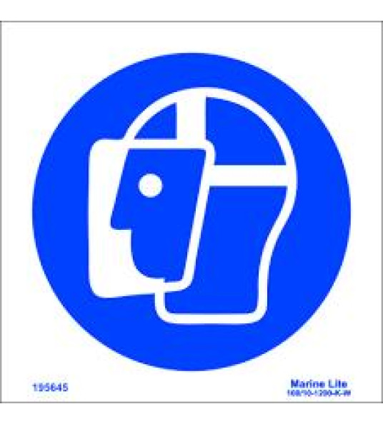 MANDATORY SIGN FACE SHIELD
