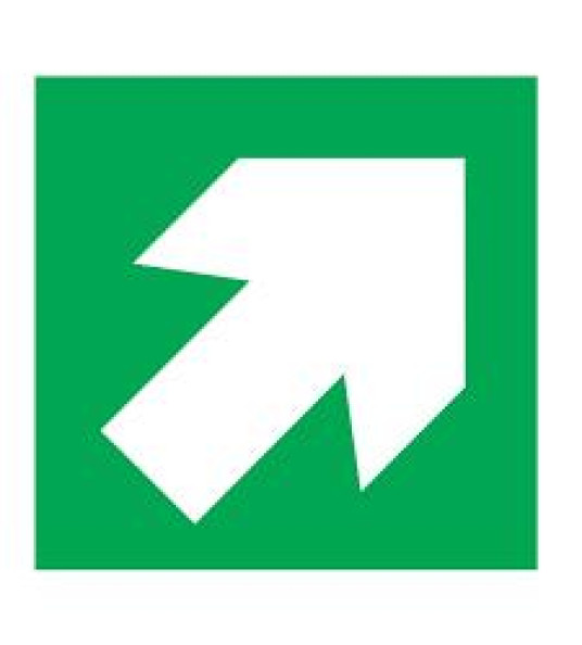 IMO SIGN ARROW 45` 150X150MM