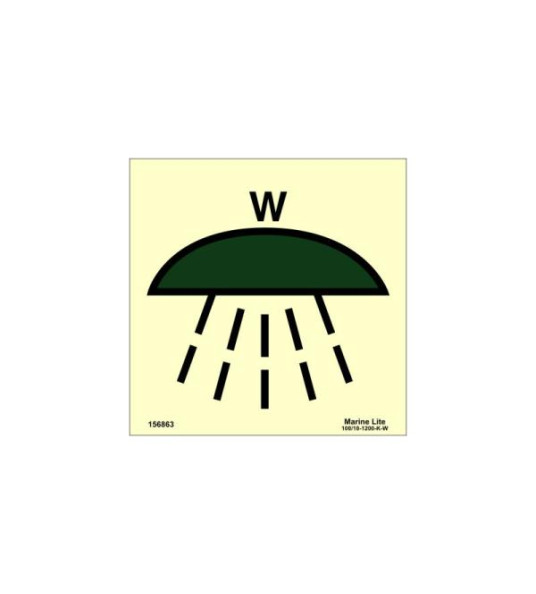 SPACE PROTECTED BY WATER EXTINGUISH