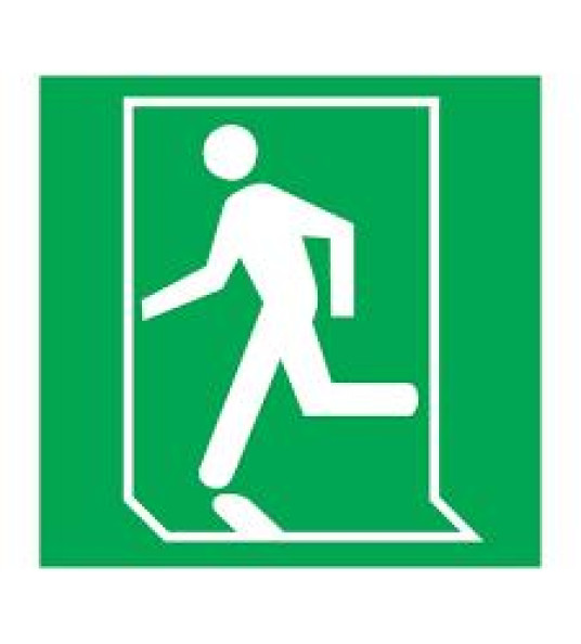 SIGN EXIT MAN LEFT 150X150