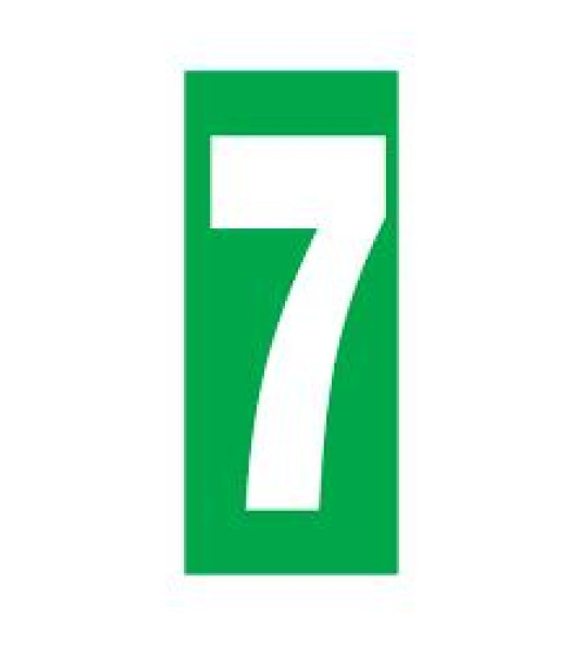 STATION NUMBER `7` 150X75MM GR