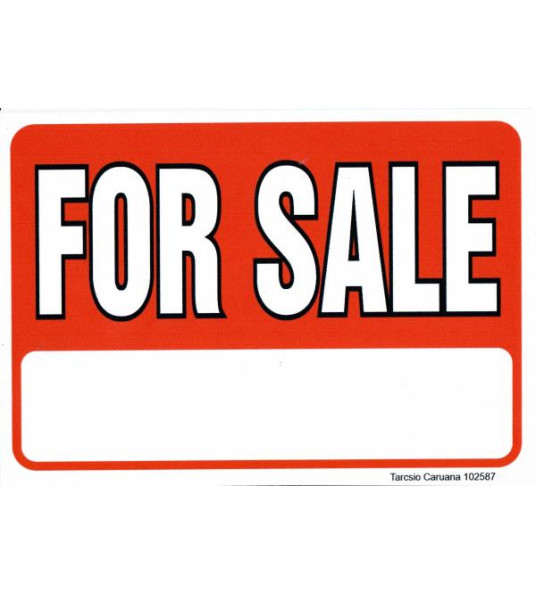 `FOR SALE` STICKER 300X210MM