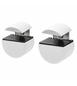 SHELF CLIPS CIRCLE WHITE